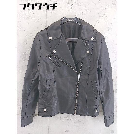 ◇ riche glamour リシェグラマー フェイクレザー ダブル ライダース ジャケット サイ...