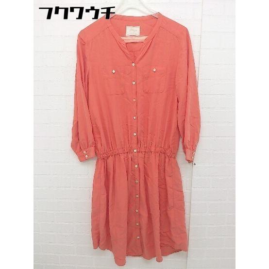 ◇ FREAK&apos;S STORE フリークスストア ウエストゴム 長袖 膝丈 ワンピース サイズF オ...