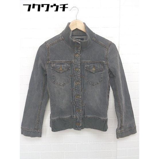 ◇ LE SOUK ルスーク 長袖 デニム ジャケット Gジャン サイズ36 グレー系 レディース