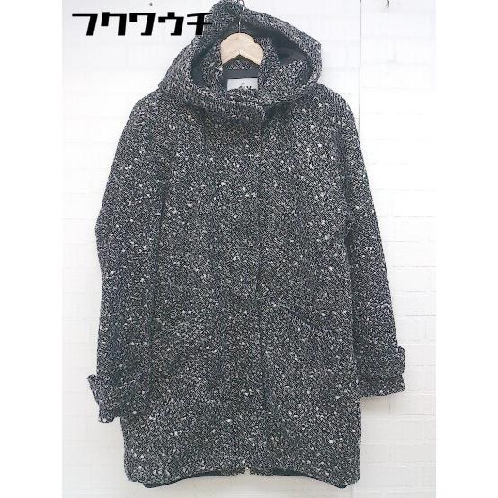 ■ SLY スライ ジップアップ 長袖 ジャケット コート サイズ2 ブラック ホワイト レディース