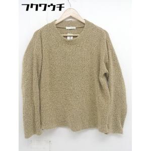 ◇ pink adobe ピンクアドベ 長袖 カットソー サイズL ベージュ系 レディース