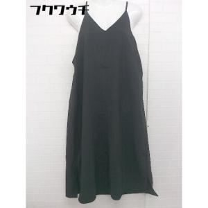 ◇ pink adobe ピンクアドベ キャミソール ロング ワンピース サイズL ブラック レディース