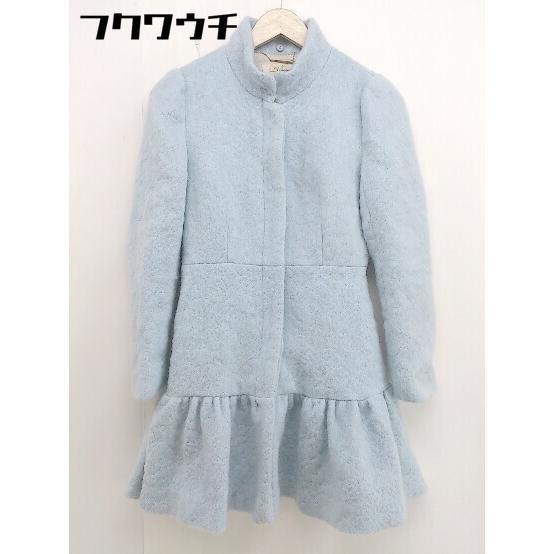 ■ snidel スナイデル 裾フレア ウール ニット 長袖 コート サイズ 0 ブルー レディース