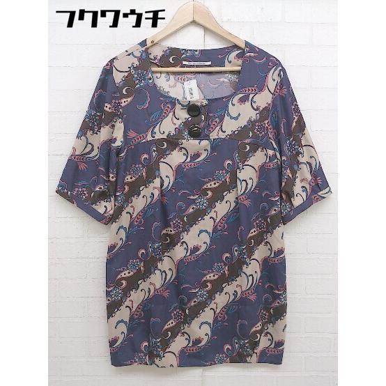 ◇ style zampa for the holidays 総柄 五分袖 ミニ ワンピース サイズ...