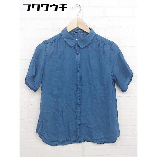 ◇ MACPHEE マカフィー トゥモローランド 半袖 シャツ サイズ38 ブルー レディース