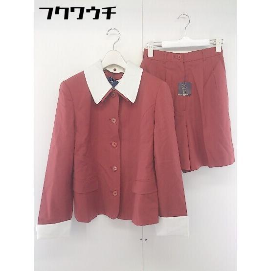 ◇ ◎ Oxford Traditional ジャケット ショート パンツ セットアップ レッド系 ...