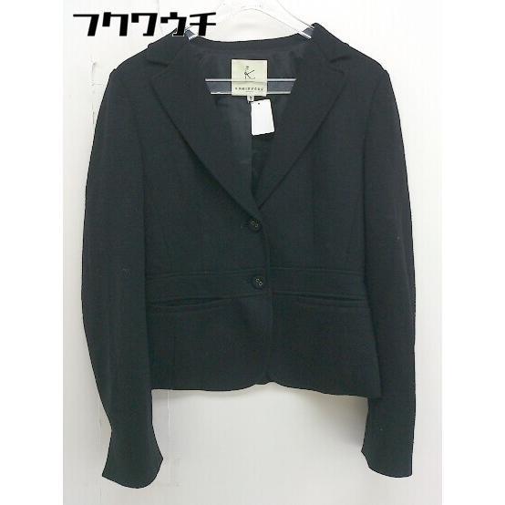 ◇ 組曲 クミキョク 長袖 ジャケット サイズ2 ブラック レディース