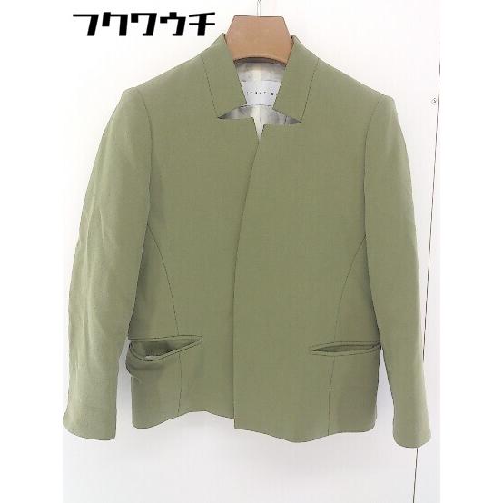 ◇ ESTNATION エストネーション スタンドカラー 長袖 ジャケット サイズ 36 グリーン ...