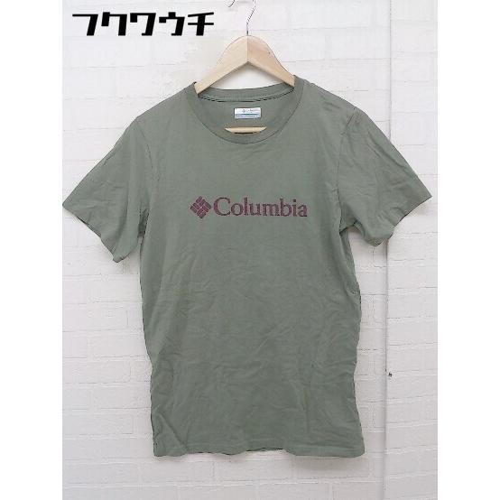 ◇ Columbia コロンビア ロゴ プリント 半袖 Tシャツ カットソー サイズS/P カーキ ...