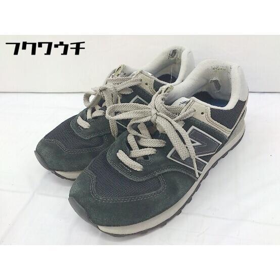 ◇ New Balance ニューバランス WL574EB スニーカー シューズ 24.5cm ブラ...