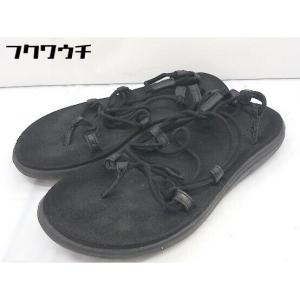 ◇ Teva テバ サンダル シューズ サイズ24.5cm相当 ブラック レディース