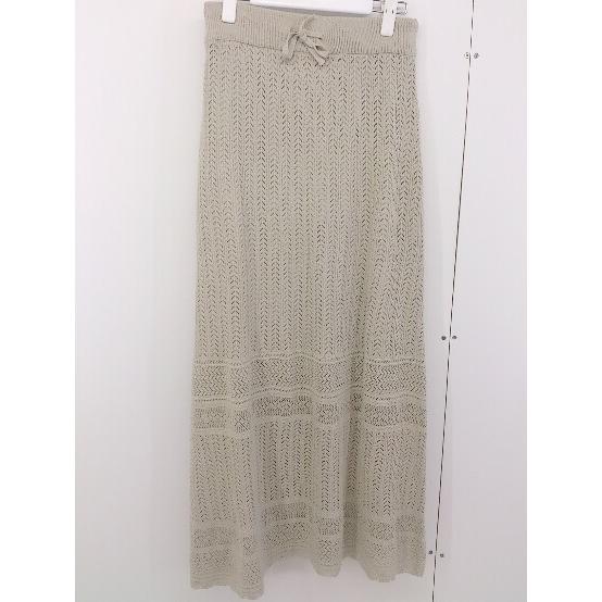 ◇ ●美品● ◎ LOWRYS FARM ローリーズファーム タグ付 ロング ニット スカート サイ...