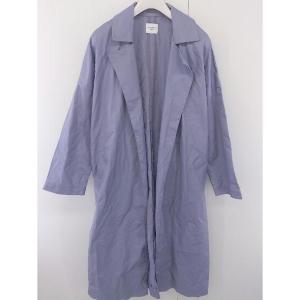 ◇ ◎ URBAN RESEARCH DOORS ウエストリボン 長袖 ガウンコート サイズ ONE パープル レディース