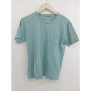 ◇ arnold parmer 胸ポケット バックプリント 半袖 Tシャツ カットソー サイズ4 ライトグリーン レディース