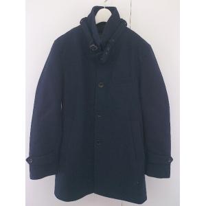 ◇ RadmesS MEN'S BIGI メンズビギ スタンドカラー 長袖 コート サイズ02 ネイビー メンズ