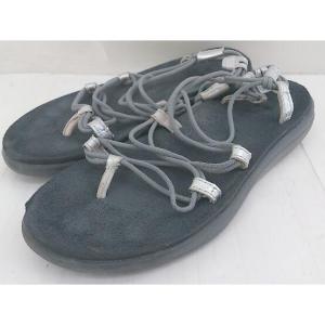 ◇ Teva テバ ラバークロスサンダル （約24-24.5ｃｍ相当） グレー レディース