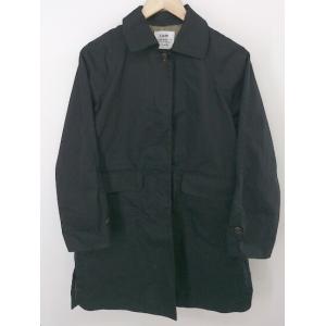 ◇ coen コーエン コットン 長袖 コート ブラック レディース P