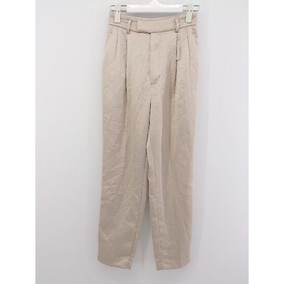 ◇ LADYMADE レディメイド サテン調 パンツ サイズS ピンクベージュ系 レディース P