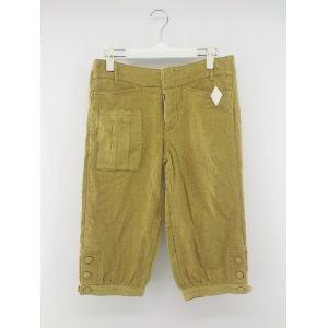 ◇ BEAMS BOY ビームス ボーイ リネン混 ハーフ パンツ サイズ1号 イエロー レディース P