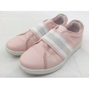 ◇ LACOSTE ラコステ ローカット スニーカー シューズ サイズUK3 EUR35.5 USA5 ピンク レディース E