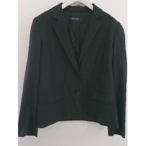 ◇ COMME CA BLANC D'OEUF コムサブロンドオフ マタニティ ウール100% 長袖 ジャケット サイズM ネイビー レディース P