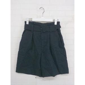 ◇ ◎ Spick & Span スピック＆スパン ワンタック ショート ハーフ パンツ サイズ34 ネイビー レディース P