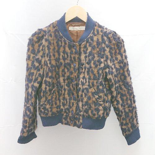 ◇ Dot＆Stripes CHILDWOMAN チェック ヒョウ柄 ショート丈 長袖 ジャンパー ...