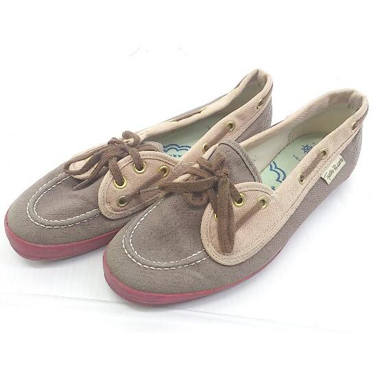 ◇ Keds boat スニーカー サイズ5 1/2 ブラウン レディース P ケッズ シューズ