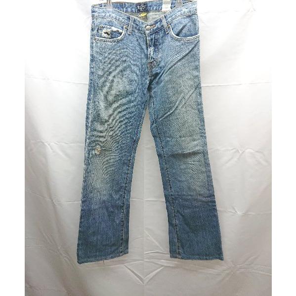 ◇ Earl Jean デニム ダメージ加工 ストレート ジーンズ パンツ サイズ表記なし M相当 ...