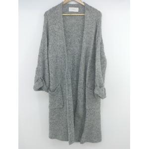 ◇ LuzLlena ラズレナ 長袖 ロング ニット カーディガン サイズM グレー系 レディース P