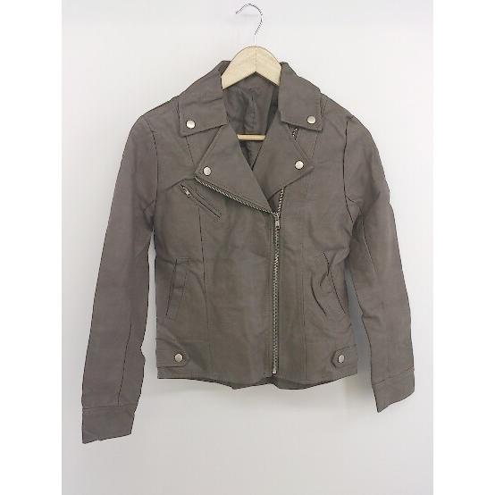 ◇ riche glamour リシェグラマー フェイクレザー ライダースジャケット サイズM ブラ...