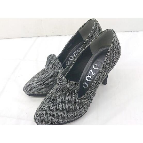 ◇ TOZOO ポインテッドトゥ ヒールパンプス シューズ サイズ21 1/2 ブラック 系 レディ...