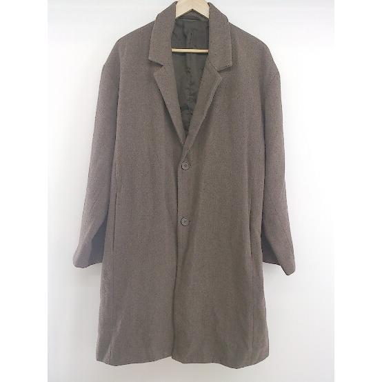 ◇ Dcollection バックスリット 長袖 チェスター コート サイズL ベージュ系 ブラウン...