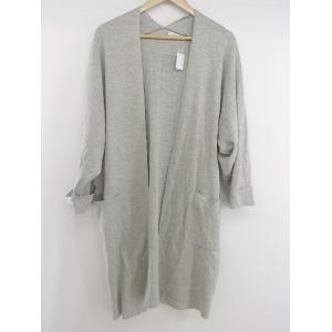 ◇ JEANASIS ジーナシス ロング 長袖 カーディガン サイズF グレー系 レディース P