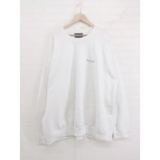 ◇ unrelaxing アンリラクシング プリント 裏起毛 長袖 トレーナー ホワイト系 マルチ ...