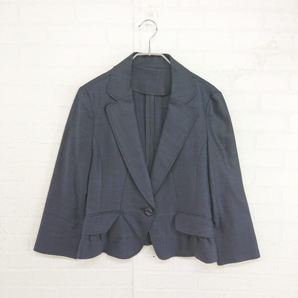 ◇ ENNEA エンネア 1B 長袖 ジャケット サイズ9R ネイビー系 レディース E