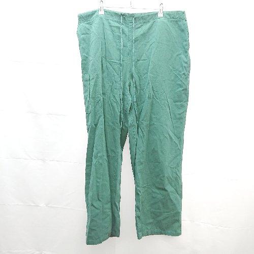 ◇ INTER FACTORY インターファクトリー ウエスト紐 無地 パンツ サイズF グリーン ...