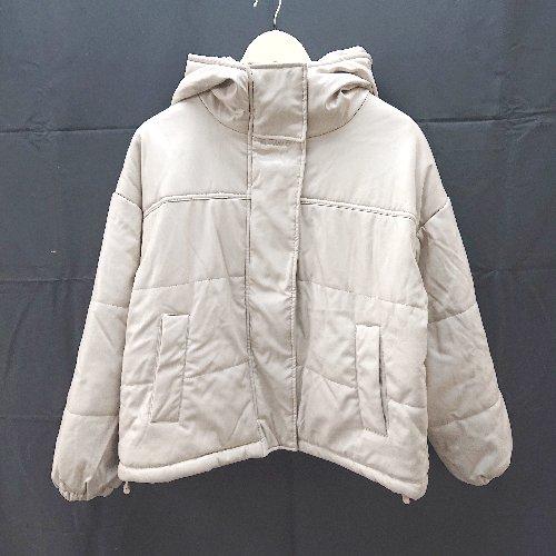 ◇ 美品 w coloset レザー ブルゾン 柔らか生地 ドローコード フード 長袖 ジャケット ...