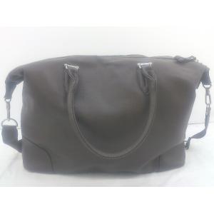 ◇ Otias オティアス 2WAY ハンド ショルダー ボストン バッグ ダークブラウン メンズ E
