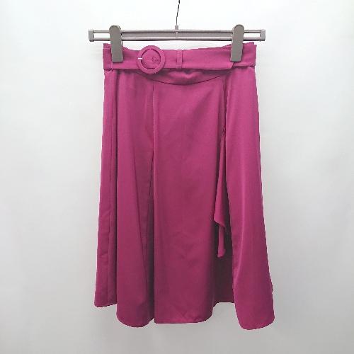 ◇ PROPORTION バックジップ カジュアル シンプル ベーシック ひざ丈 フレア スカート ...
