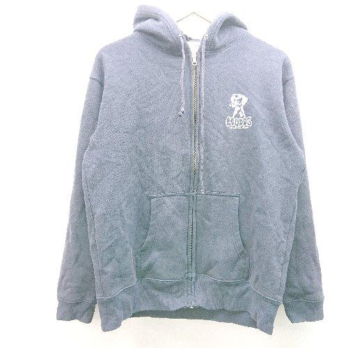 ◇ LOUDOG プリント フード ジップアップ 裏起毛 ブランドロゴ オシャレ 長袖 パーカー サ...
