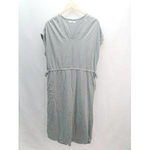 ◇ FREAK&apos;S STORE Vネック マキシ ウエスト調節紐 スポーツミックス ロング丈 ワンピ...