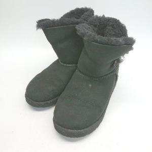 ◇ UGG アグ 冬物 もこもこ 暖か おしゃれ かわいい ブーツ サイズ22 ブラック レディース E