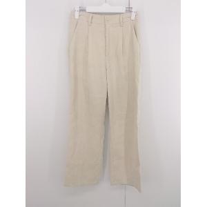 ◇ AZUL BY MOUSSY アズールバイマウジー ウエストゴム コート ワイド パンツ サイズＭ ベージュ系 レディース E