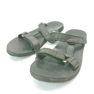 ◇ TeVa テバ ラウンドトゥ 夏物 ベルト アウトドア サンダル サイズ24.0 ブラック レディース E