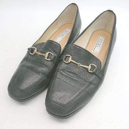 ◇ NICAL ニカル きれいめ カジュアル シンプル 金具 オフィス 無地 ローファー サイズ37...