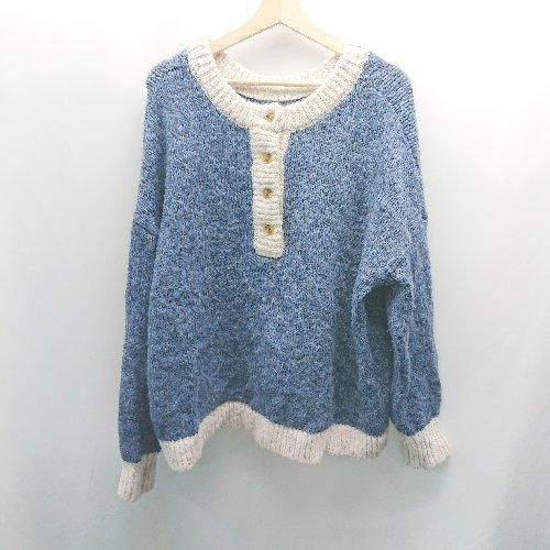 ◇ JaVa ジャバ ケーブル 起毛 厚手 シンプル ブランドロゴ オシャレ 長袖 ニット サイズL...