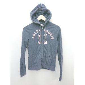 ◇ Abercrombie &amp; Fitch アバクロンビー&amp;フィッチ ロゴ 裏起毛 長袖 ジップアッ...