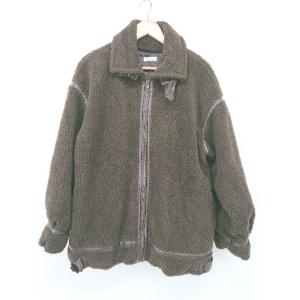 ■ apres jour mignon ボア パイピング 長袖 ジップアップ ジャケット サイズLL...