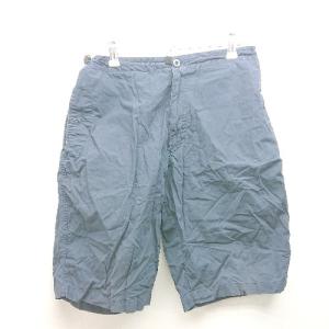 ◇ UNITED ARROWS BLUE LABEL ウエストゴム カジュアル ドローコード ハーフパンツ サイズM ネイビー レディース E